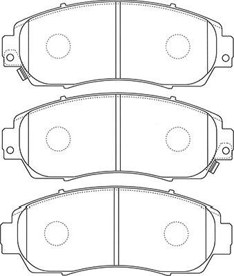 Kavo Parts BP-2059 - Гальмівні колодки, дискові гальма autocars.com.ua