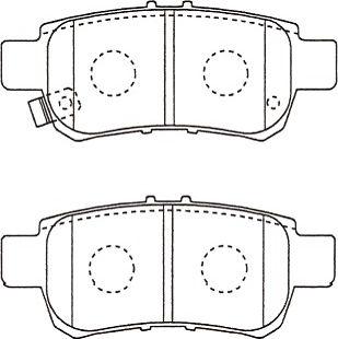 Kavo Parts BP-2064 - Тормозные колодки, дисковые, комплект avtokuzovplus.com.ua