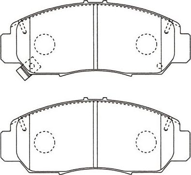 Kavo Parts BP-2065 - Гальмівні колодки, дискові гальма autocars.com.ua