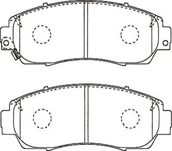 Kavo Parts BP-2068 - Гальмівні колодки, дискові гальма autocars.com.ua