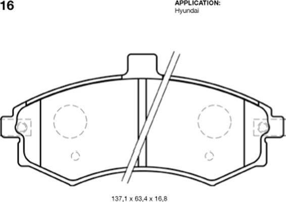 Kavo Parts BP-3016 - Гальмівні колодки, дискові гальма autocars.com.ua