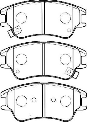 Kavo Parts BP-3027 - Тормозные колодки, дисковые, комплект avtokuzovplus.com.ua