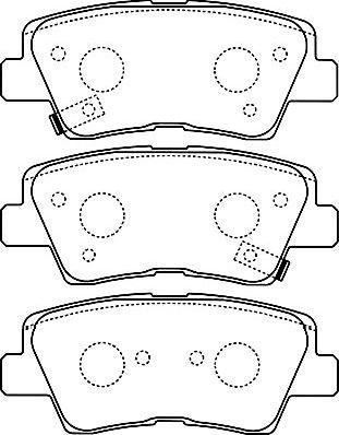 Kavo Parts BP-3034 - Тормозные колодки, дисковые, комплект autodnr.net