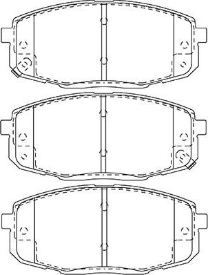 Kavo Parts BP-3043 - Гальмівні колодки, дискові гальма autocars.com.ua