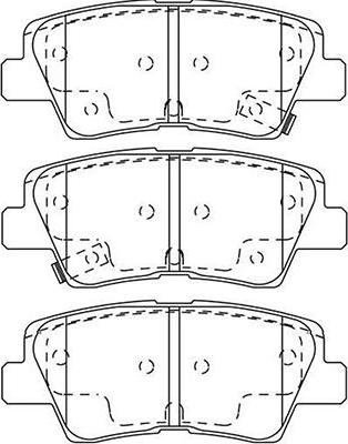 Kavo Parts BP-3044 - Гальмівні колодки, дискові гальма autocars.com.ua