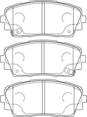 Kavo Parts BP-3045 - Гальмівні колодки, дискові гальма autocars.com.ua