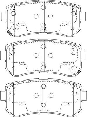 Kavo Parts BP-3046 - Тормозные колодки, дисковые, комплект autodnr.net