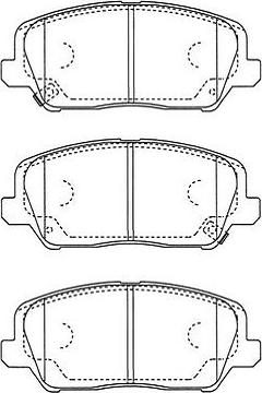 Kavo Parts BP-3049 - Тормозные колодки, дисковые, комплект avtokuzovplus.com.ua