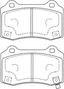 Kavo Parts BP-3050 - Тормозные колодки, дисковые, комплект avtokuzovplus.com.ua