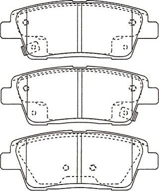 Kavo Parts KBP-3052 - Гальмівні колодки, дискові гальма autocars.com.ua