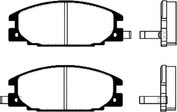 Kavo Parts BP-3500 - Тормозные колодки, дисковые, комплект avtokuzovplus.com.ua