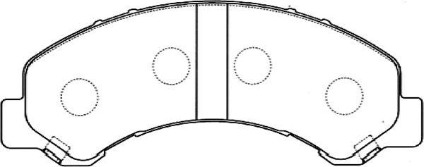 Kavo Parts BP-3512 - Гальмівні колодки, дискові гальма autocars.com.ua