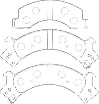 Kavo Parts BP-3518 - Тормозные колодки, дисковые, комплект avtokuzovplus.com.ua