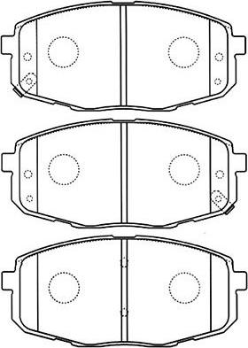Kavo Parts BP-4013 - Гальмівні колодки, дискові гальма autocars.com.ua