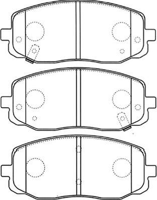 Kavo Parts BP-4015 - Тормозные колодки, дисковые, комплект avtokuzovplus.com.ua