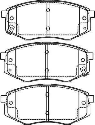 Kavo Parts BP-4027 - Гальмівні колодки, дискові гальма autocars.com.ua