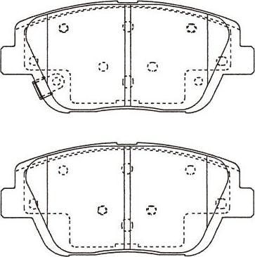 Kavo Parts BP-4028 - Гальмівні колодки, дискові гальма autocars.com.ua