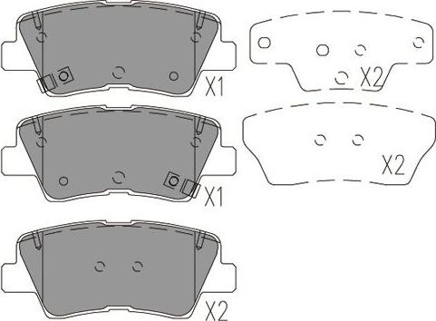 Kavo Parts BP-4031 - Гальмівні колодки, дискові гальма autocars.com.ua