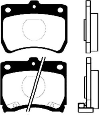 Kavo Parts BP-4511 - Гальмівні колодки, дискові гальма autocars.com.ua
