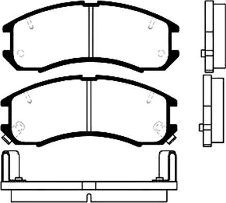 Kavo Parts BP-4516 - Гальмівні колодки, дискові гальма autocars.com.ua