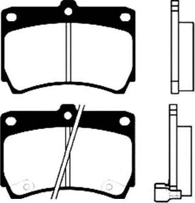 Kavo Parts BP-4517 - Гальмівні колодки, дискові гальма autocars.com.ua