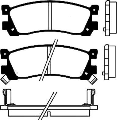 Kavo Parts BP-4537 - Тормозные колодки, дисковые, комплект avtokuzovplus.com.ua