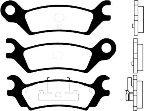 Kavo Parts BP-4539 - Тормозные колодки, дисковые, комплект avtokuzovplus.com.ua