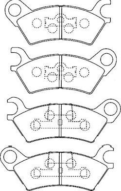 Kavo Parts BP-4547 - Тормозные колодки, дисковые, комплект avtokuzovplus.com.ua