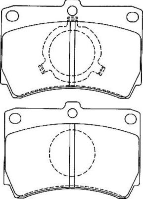 Kavo Parts BP-4549 - Тормозные колодки, дисковые, комплект avtokuzovplus.com.ua