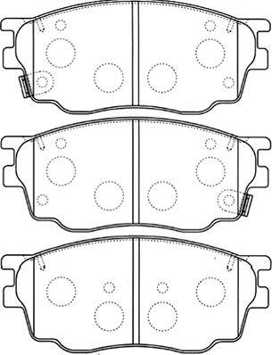 Kavo Parts BP-4550 - Гальмівні колодки, дискові гальма autocars.com.ua