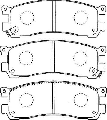 Kavo Parts BP-4552 - Гальмівні колодки, дискові гальма autocars.com.ua