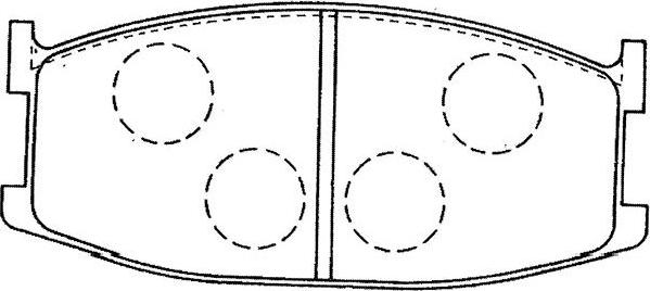 Kavo Parts BP-4561 - Тормозные колодки, дисковые, комплект autodnr.net