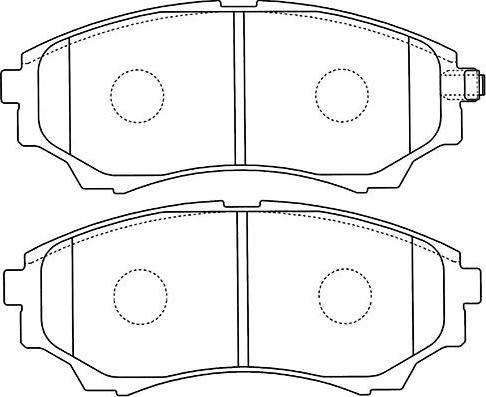 Kavo Parts BP-4570 - Тормозные колодки, дисковые, комплект avtokuzovplus.com.ua