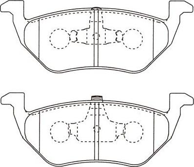 Kavo Parts BP-4578 - Тормозные колодки, дисковые, комплект avtokuzovplus.com.ua