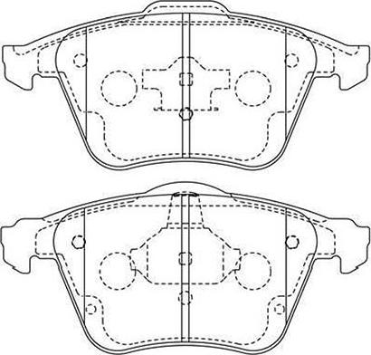 Kavo Parts BP-4579 - Гальмівні колодки, дискові гальма autocars.com.ua