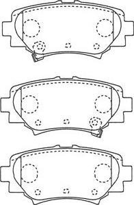 Kavo Parts BP-4586 - Тормозные колодки, дисковые, комплект autodnr.net