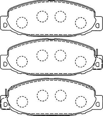 Kavo Parts BP-5536 - Гальмівні колодки, дискові гальма autocars.com.ua