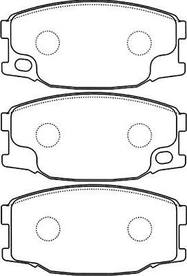 Kavo Parts BP-5544 - Гальмівні колодки, дискові гальма autocars.com.ua