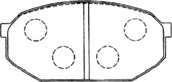 Kavo Parts BP-5547 - Тормозные колодки, дисковые, комплект avtokuzovplus.com.ua