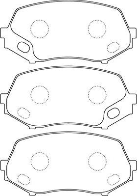 Kavo Parts BP-5554 - Гальмівні колодки, дискові гальма autocars.com.ua