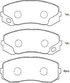 Kavo Parts BP-5555 - Гальмівні колодки, дискові гальма autocars.com.ua