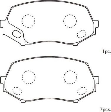 Kavo Parts BP-5557 - Гальмівні колодки, дискові гальма autocars.com.ua