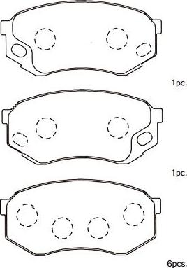 Kavo Parts BP-5558 - Гальмівні колодки, дискові гальма autocars.com.ua