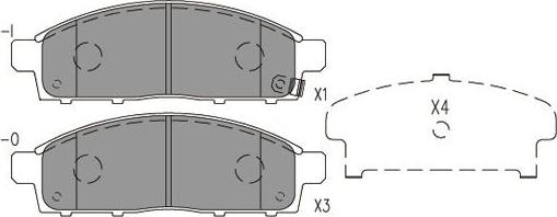 Kavo Parts BP-5566 - Гальмівні колодки, дискові гальма autocars.com.ua