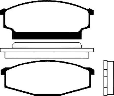 Kavo Parts BP-6512 - Тормозные колодки, дисковые, комплект avtokuzovplus.com.ua