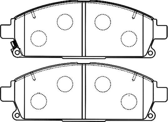 Kavo Parts BP-6568 - Гальмівні колодки, дискові гальма autocars.com.ua