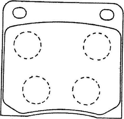 Kavo Parts BP-6584 - Тормозные колодки, дисковые, комплект avtokuzovplus.com.ua