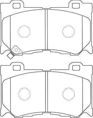 Kavo Parts BP-6606 - Гальмівні колодки, дискові гальма autocars.com.ua