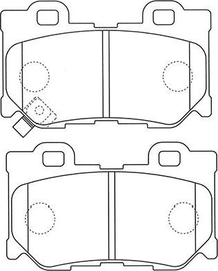 Kavo Parts BP-6607 - Гальмівні колодки, дискові гальма autocars.com.ua