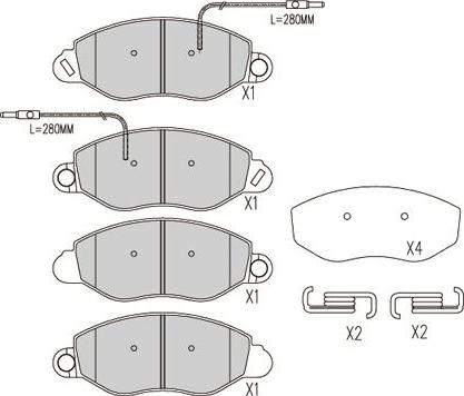 Kavo Parts BP-6614 - Тормозные колодки, дисковые, комплект avtokuzovplus.com.ua